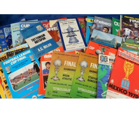 Football programmes, a collection of 80+ Big Match programmes, mostly 1970's onwards inc. Cup Finals &amp; semi finals, Europ