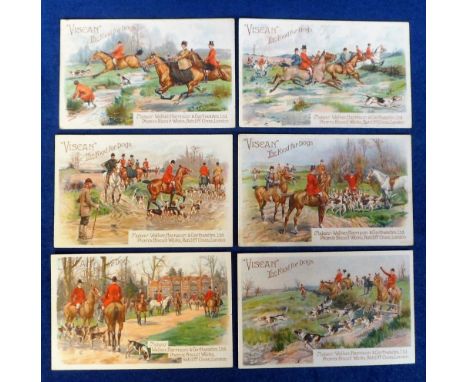 Postcards Advertising, a selection of 6 Viscan adverts for 'The Food for Dogs' manufactured by Walker, Harrison &amp; Garthwa