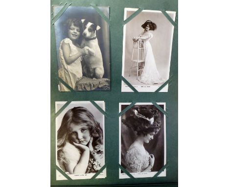 Postcards, a large original vintage album of approx. 500 mixed UK, Foreign &amp; Subject cards inc.. topographical RP of Marl