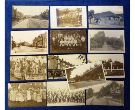 Postcards, an RP selection of 13 cards of Middlesex inc. Laundry Worker (female) Stuart Rd Wealdstone, 'The Duck in the Pond'