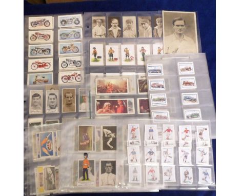 Cigarette &amp; trade cards, a collection of approx. 280 part sets &amp; odds inc. Thomson Footballers 'K' size (37), Motor C