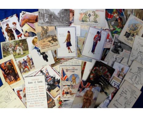 Postcards, Military, inc. Artist Signed, Comedy, Patriotic, Billy T., Mackain, Nash, Y.M.C.A., Church Army, Meras, Glamour, T