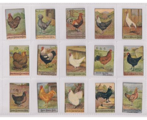 Trade cards, Spratt's, Poultry Series, 'K' size (set, 100 cards) (gd)