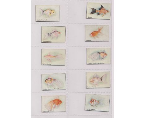 Trade cards, Spratt's, Fish, 'K' size (18/20, missing Shubunkin &amp; The Telescope Moor) (gen gd) 