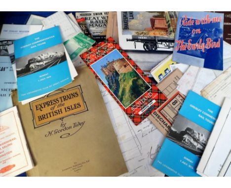Rail, over 200 items of assorted rail ephemera dating from the late 19th to the early 20thC to include paperwork, photographs