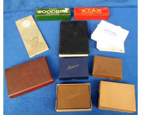 Advertising, Tobacco issues, Wills, selection of items, three different boxed Patience games each with rule books &amp; playi