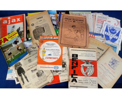 Football programmes and annuals, sub standard selection, 1920s onwards, gen League and Cup, Non-League, overseas etc, various