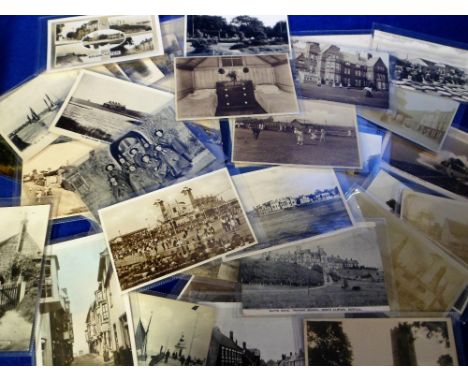 Postcards, a collection of approx. 40 cards of Norfolk, with RP's of Sheringham, Market Cross Wymondham, Norwich College, Rom