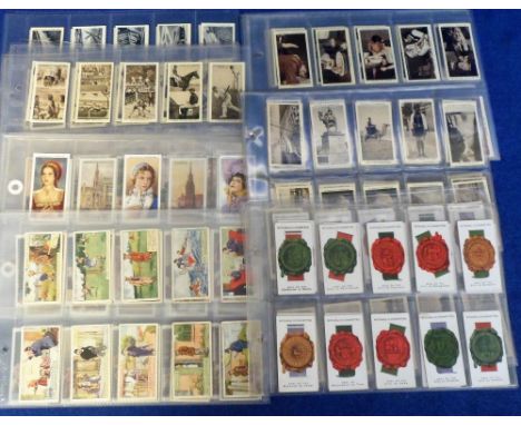 Cigarette cards, Mitchell's, a collection of nine sets, Seals, Our Empire, First Aid, Humorous Drawings, Stars of Screen &amp