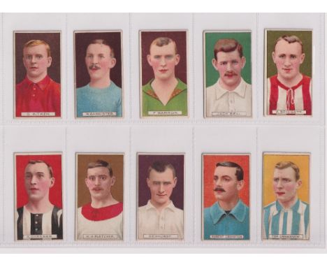 Cigarette cards, Cohen, Weenen &amp; Co, Football Captains 1907-8 (set, 50 cards) (one with some light staining to backs, res