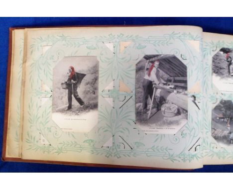Postcards, a selection of approx. 70 mainly Swiss cards in vintage Cartes Postales album with good Gruss Aus, maps, scenic, e