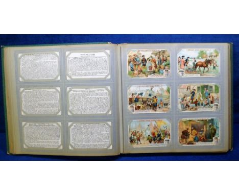 Trade cards, Liebig, vintage Liebig album containing a collection of approx. 48 sets, various ages, sets inc. Belgian Chateau