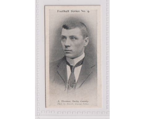 Cigarette card, Wills, Football Series, type card, no 9, S, Bloomer, Derby County (slight age toning, gd) (1) 