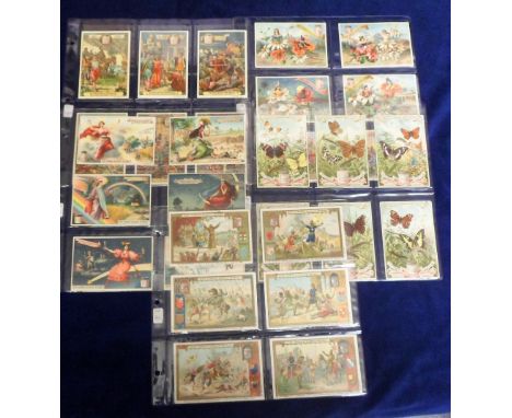 Trade cards, Liebig, a collection of 5 scarce Dutch language sets, S512 The Crusades 1, S515 The Effects of Light, S518 Butte