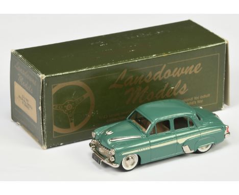 Lansdowne Models 1/43 Scale LD2 1957 Vauxhall Cresta E Series - metallic green, cream body flash - Mint in Good Plus box with