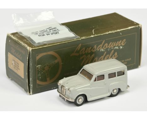 Lansdowne LDM18 1955 Austin A30 Countryman Estate - light grey, dark red interior - Mint (signs are in a clear plastic bag), 