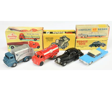 Group of Budgie Toys, Benbros and Lone star models - Including Budgie Toys No.246 Wolseley "Police" Car plus others similar (