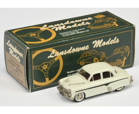 Lansdowne LDM2A 1957 Vauxhall Cresta E Series - white, black side flash, white wall tyres - Near Mint in Excellent box.