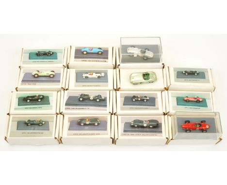 Piccolino Racing car models - white metal vehicles miniature scales to include (1) 1983 Ralt F3; (2) 1966 Brabham BT19; (3) 1