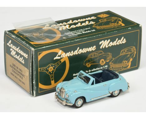 Lansdowne Models 1/43 Scale LDM9A 1953 Austin Somerset Convertible - light blue with dark blue interior - Mint in Excellent&n