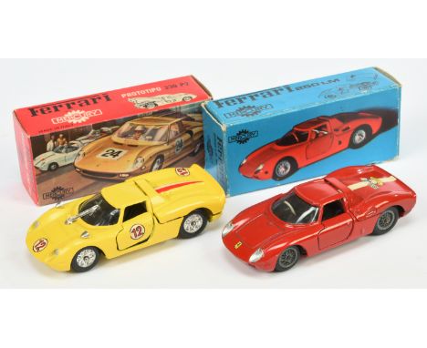 Mercury Ferrari racing models - No.28 Ferrari Prototipo 330 P2 - yellow body, black interior, racing No.12 - Excellent (engin