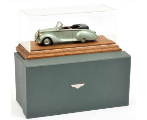 Crewe Model Cars Bentley - Light metallic sage green body, black interior - Excellent Plus (front left side wheel is loose) i