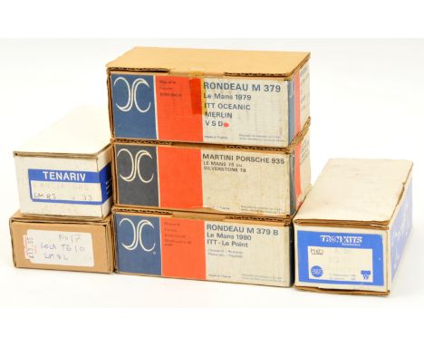 Tenariv &amp; Tron Kits group of cast metal Car kits - (1) crock ford 512BB AT05; (2) Rondeau M 379B Le Mans 1980 ITT-Le Poin