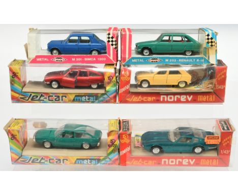 Group of Pilen &amp; Jet-Car Norev models - Including (1)Jet car Norev&nbsp; Citroen GS No 810 Serie P; (2) Jetcar Norev Peug