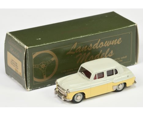 Lansdowne LDM10 1956 Hillman Minx "The Gay Look" - pale grey over light yellow, red interior - Mint in Good box with inner pa