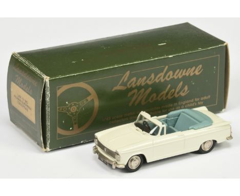 Lansdowne LDM13 1963 Hillman Super Minx Convertible - white, light blue interior - Mint in Good box with inner packing.