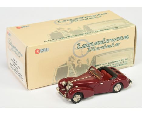 Lansdowne LDM37 1949 Triumph 2000 Roadster -Maroon body, light maroon interior - Mint in Near to Mint box with inner packing.