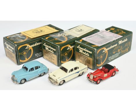 Lansdowne Models group of cars - Including LDM25 1954 Singer SM Roadster 4-seater Sports Tourer - red with dark red seats and