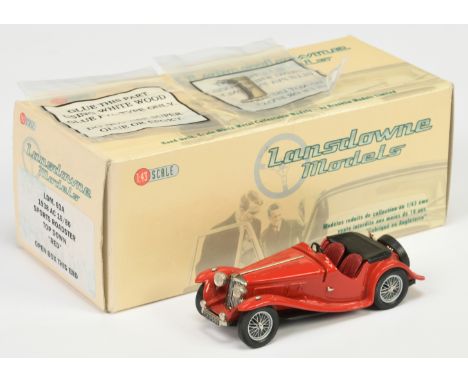 Lansdowne Models 1/43rd scale LDM63A&nbsp; 1938 AC 16/80 Sports Roadster top down - red - Mint in Near to mint box (signs are