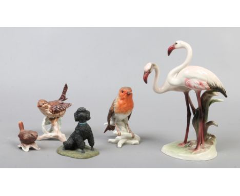 A small group of ceramic animals to include Goebel, Border Fine arts etc.
