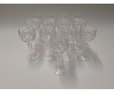 Extensive Waterford Crystal Lismore pattern table service - 66 pieces plus a Waterford Crystal clockCondition report: All in 