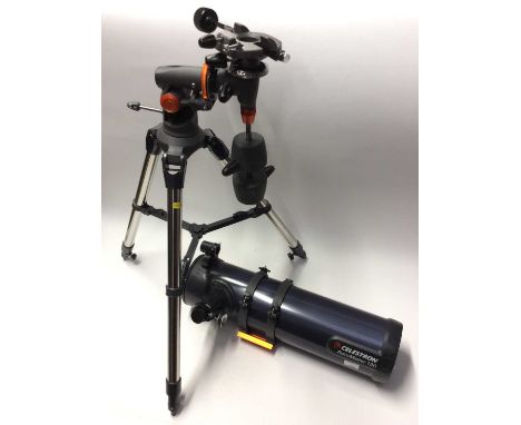 Celestron AstroMaster 130 telescope on tripod stand, with manualCondition report: There is no box or packaging with the teles