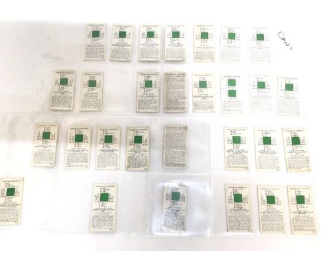 Cigarette cards selection of sets and part sets in five files including Wills Old Furniture (large cards), Old Silver (large 