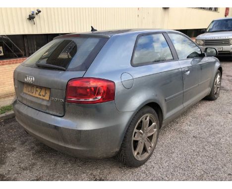 2010 Audi A3 2.0 TDi Sport 3dr, manual Reg. No. YC10 FZJ, finished in Grey with cloth interior, MOT until 15th March 2021, mi