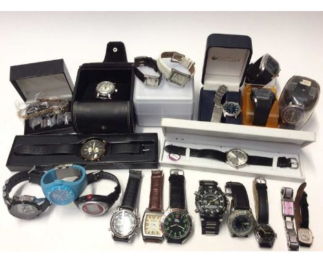 Group contemporary wristwatches including two ladies DKNY, Citizen, vintage Kienzle Markant and others