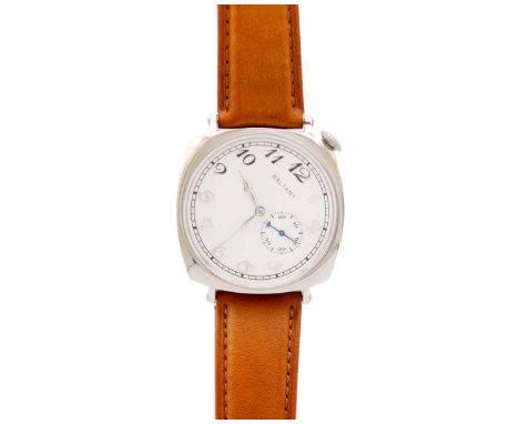 BALTANY - A stainless steel rotated dial gentleman's automatic wristwatch. The silvered dial with silver Breguet numerals, su