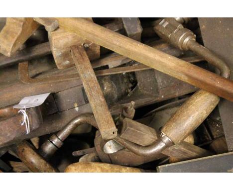 LARGE COLLECTION OF VINTAGE TOOLS
wooden planes, chisels, drills, etc