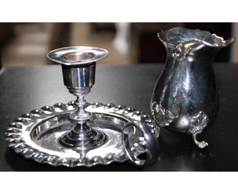 COLLECTION OF SILVER ITEMS INCLUDING SILVER PLATED WARES
including silver coffee spoons, flatware, a silver jug, etc