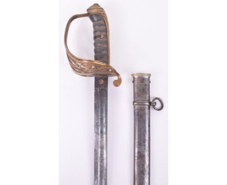 1845 Pattern Infantry Officers Sword, Blade by Henry Wilkinson, Pall Mall, London No 18828, etched with crowned VR cypher ami