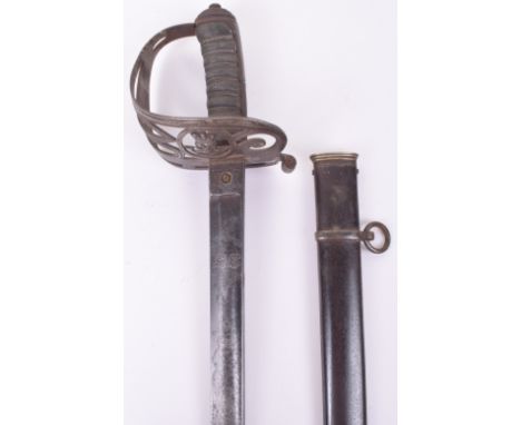 1827 Pattern Victorian Rifle Officers Sword by Henry Wilkinson, Pall Mall, London No.25789, regulation blade etched with crow