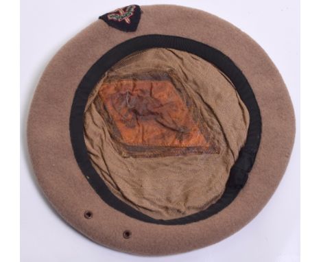 1960’s Attributed Special Air Service (S.A.S) Beret by Herbert Johnson, fine example of the beige beret worn by the regiment.