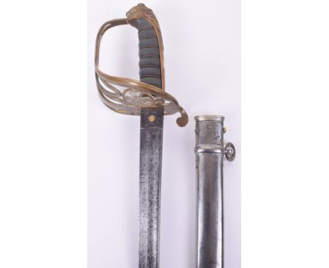 Presentation 1845 Pattern Infantry Officers Sword by Henry Wilkinson Pall Mall London No.16066 etched with crowned VR cipher,