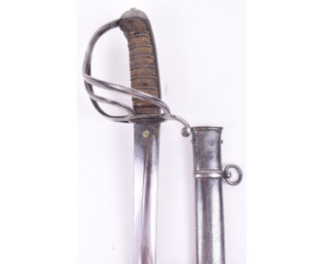 Interesting Royal Artillery Officers Sword by Henry Wilkinson, Pall Mall, London, No. 6867 with Patent Solid Hilt, curved sin