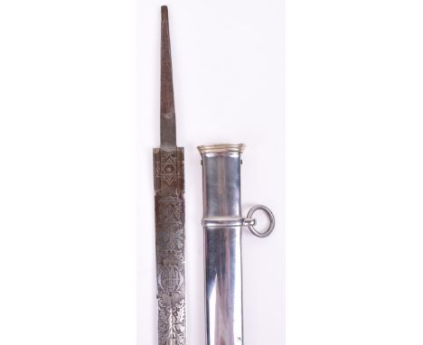 Blade and Scabbard Only of a Late Victorian Scottish Officers Dress Sword by Henry Wilkinson, Pall Mall, London, No. 37639, e