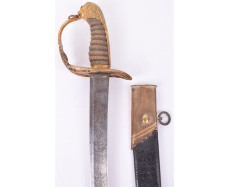 1803 Pattern Infantry Officers Sword, regulation blade etched with crowned GR, Royal Arms (1801-1816) together with military 