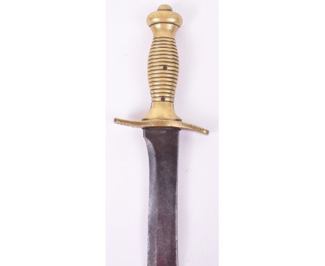 Rare U.S. Civil War Period Artillery Mans Sidearm, swollen single edge blade stamped S&K 1858 (for Schnitzler and Kirshbaum),
